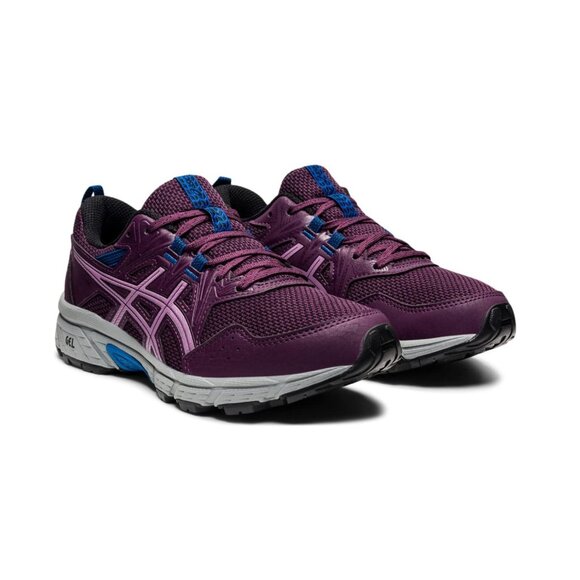 ASICS Women's Gel-Venture 8 Trail Running Shoes Deep Plum/Black Wide Size 8.5 - Picture 1 of 6